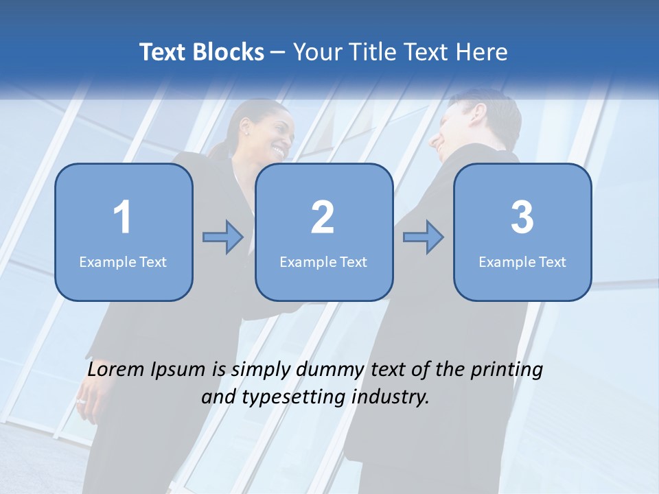 Light Cube Skyscraper PowerPoint Template
