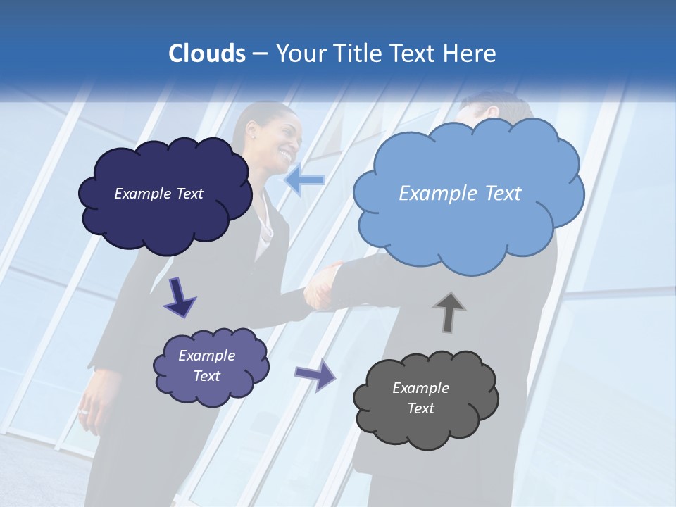 Light Cube Skyscraper PowerPoint Template