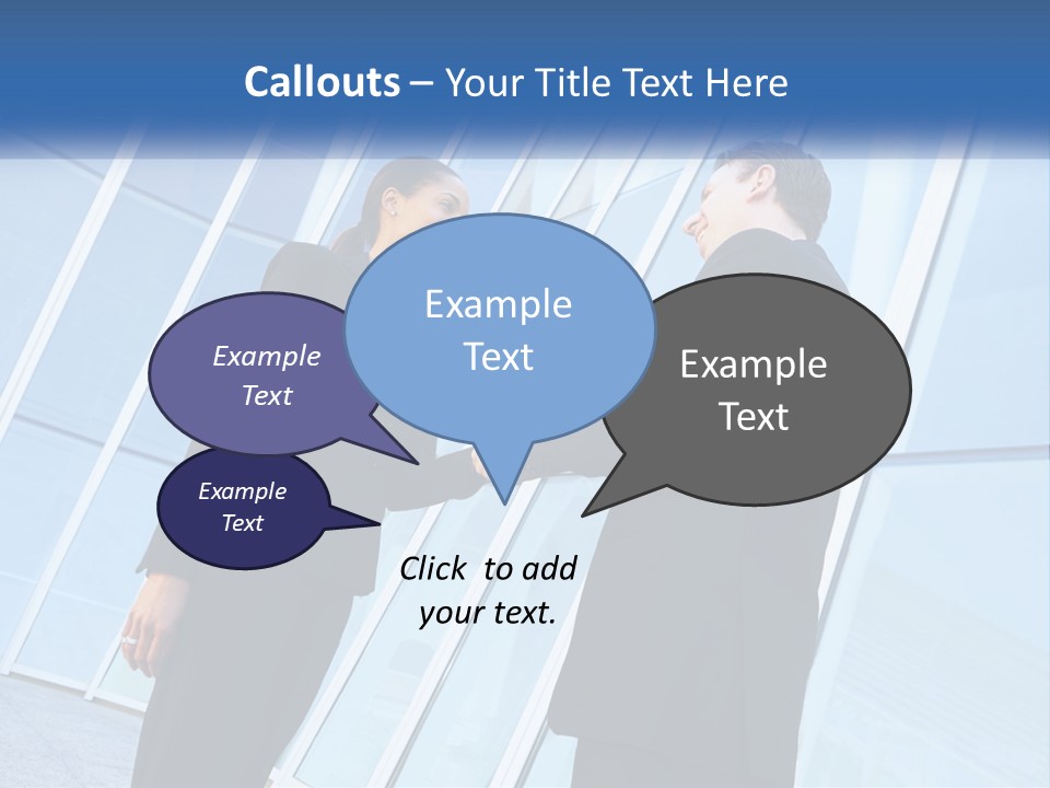 Light Cube Skyscraper PowerPoint Template