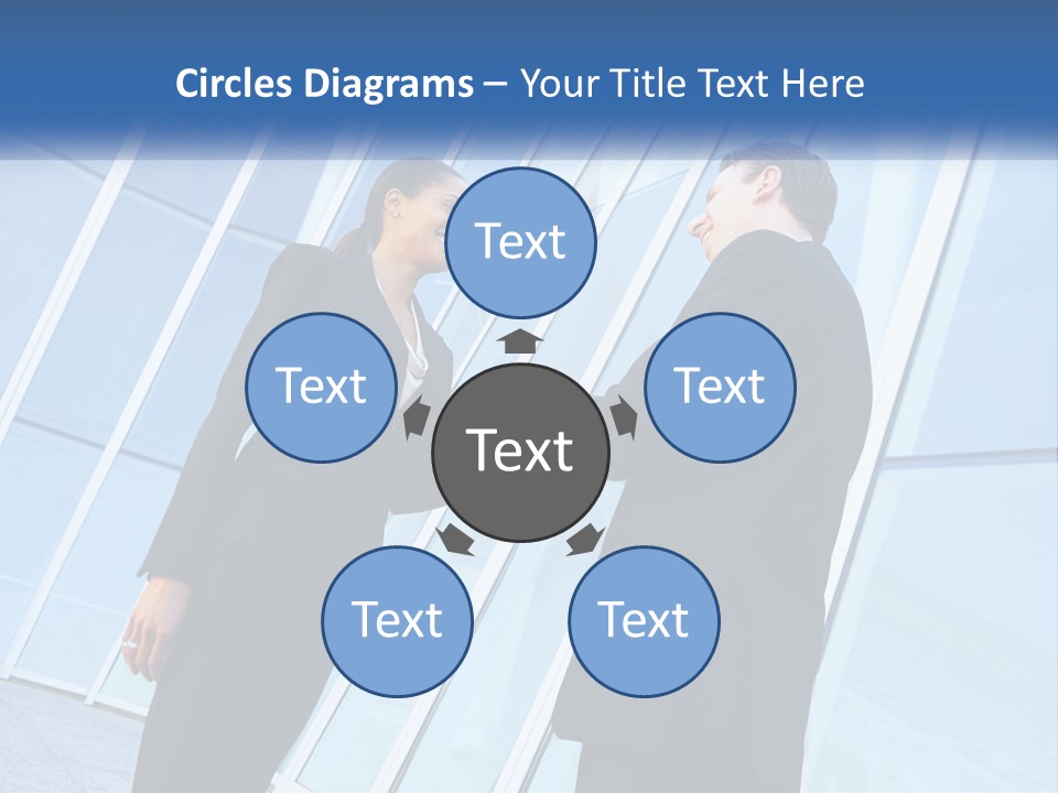 Light Cube Skyscraper PowerPoint Template