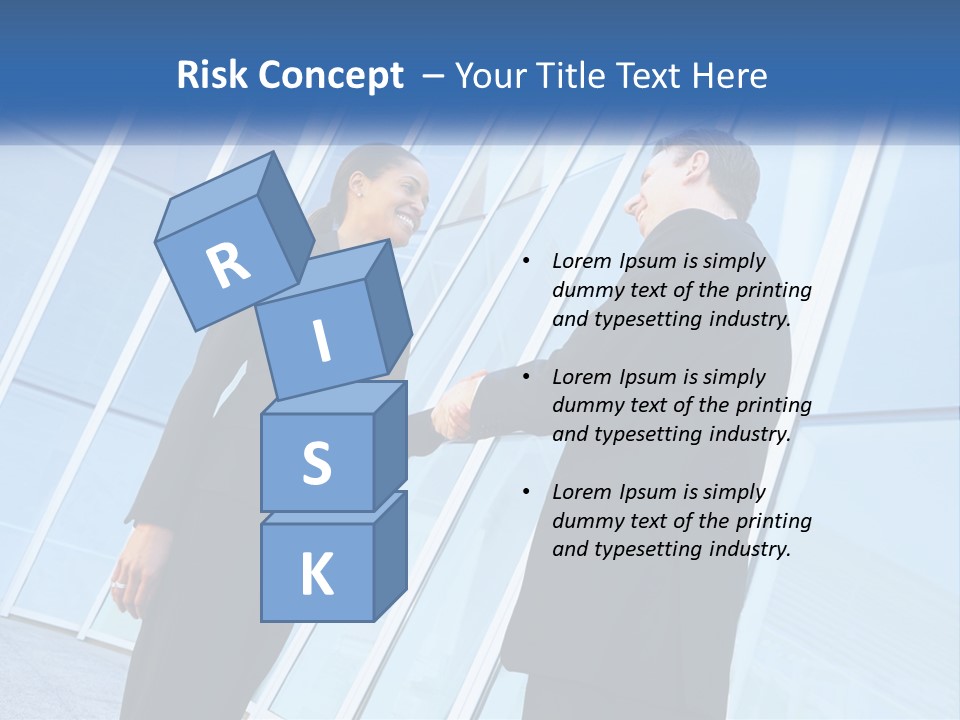 Light Cube Skyscraper PowerPoint Template
