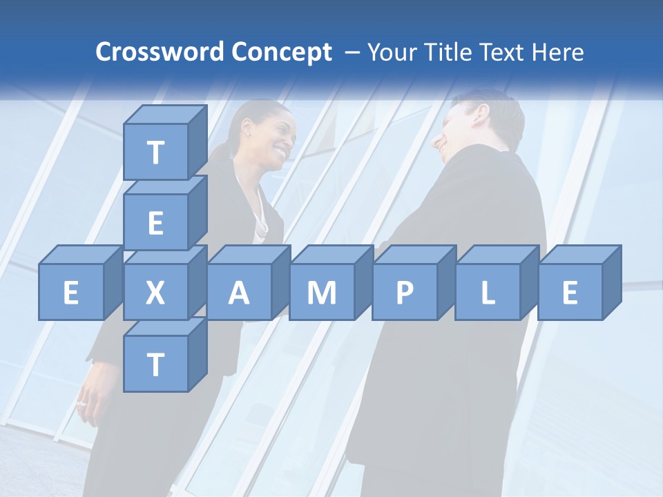 Light Cube Skyscraper PowerPoint Template