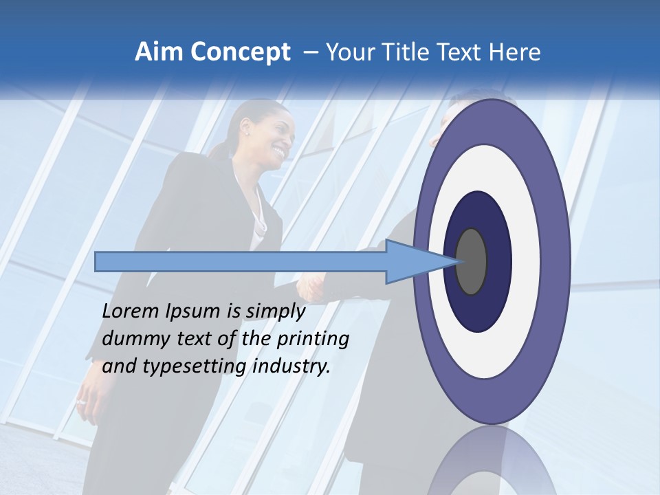 Light Cube Skyscraper PowerPoint Template