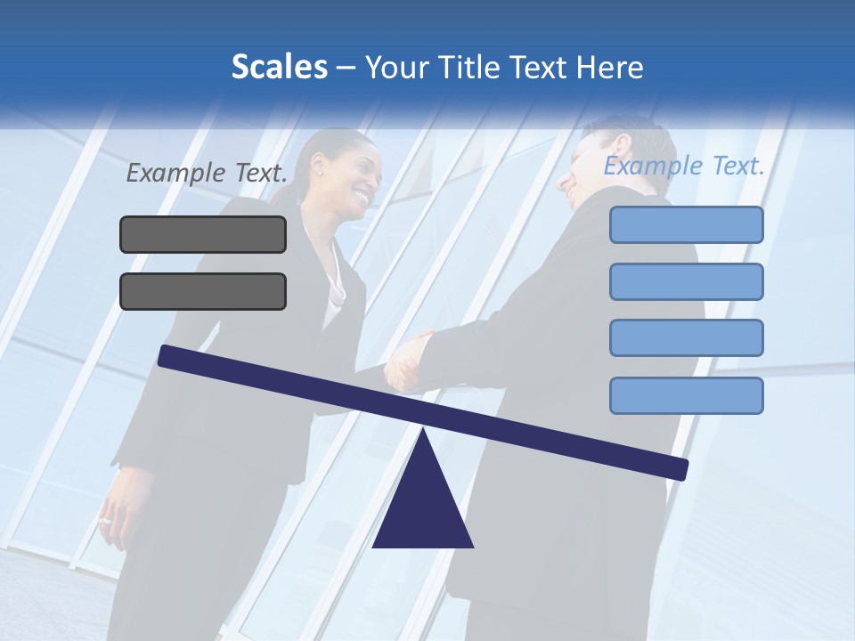 Light Cube Skyscraper PowerPoint Template