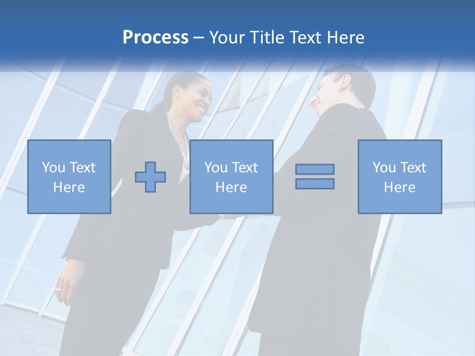 Light Cube Skyscraper PowerPoint Template