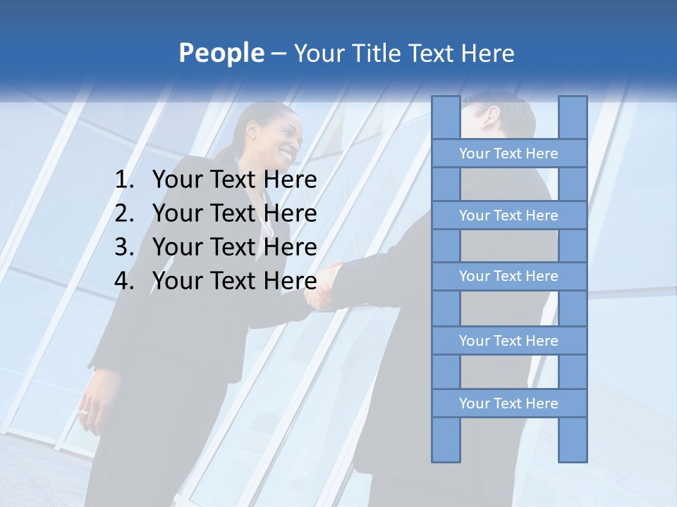 Light Cube Skyscraper PowerPoint Template