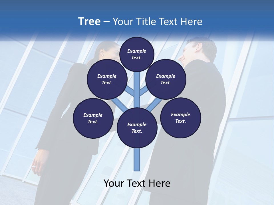 Light Cube Skyscraper PowerPoint Template