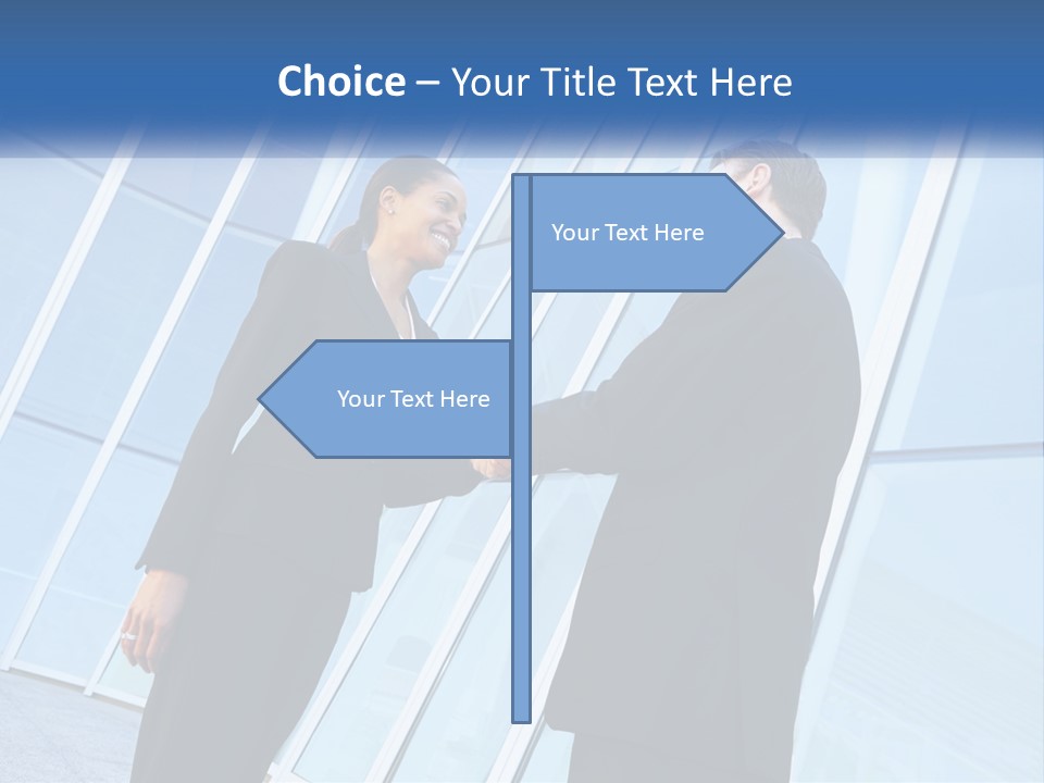 Light Cube Skyscraper PowerPoint Template