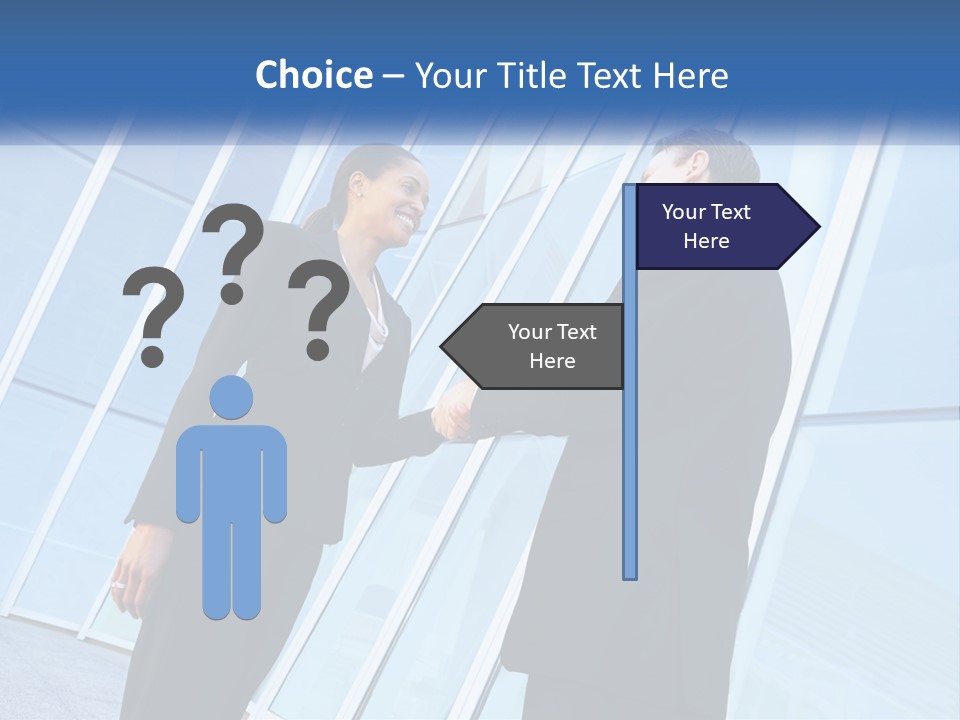 Light Cube Skyscraper PowerPoint Template
