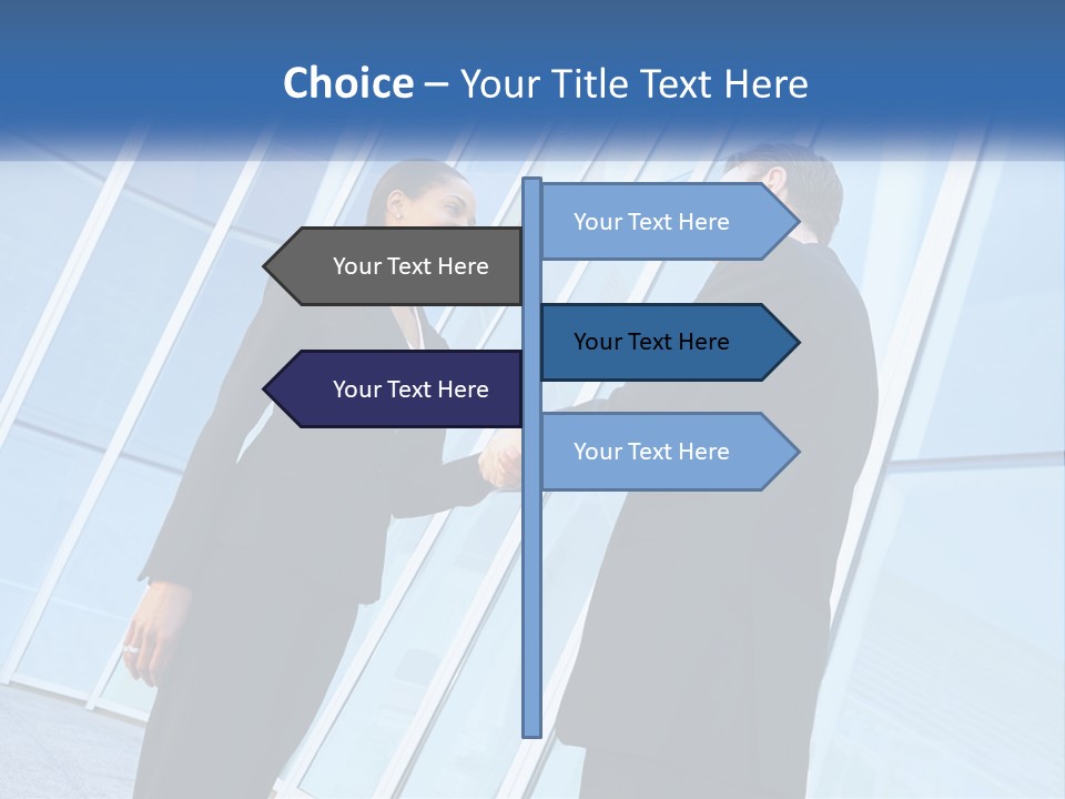 Light Cube Skyscraper PowerPoint Template
