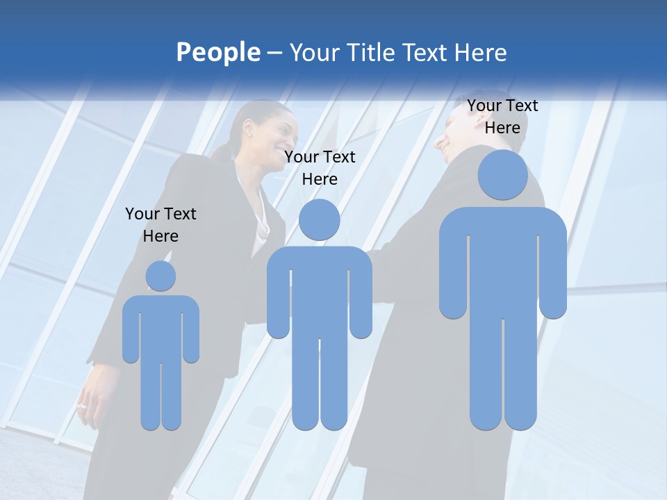 Light Cube Skyscraper PowerPoint Template