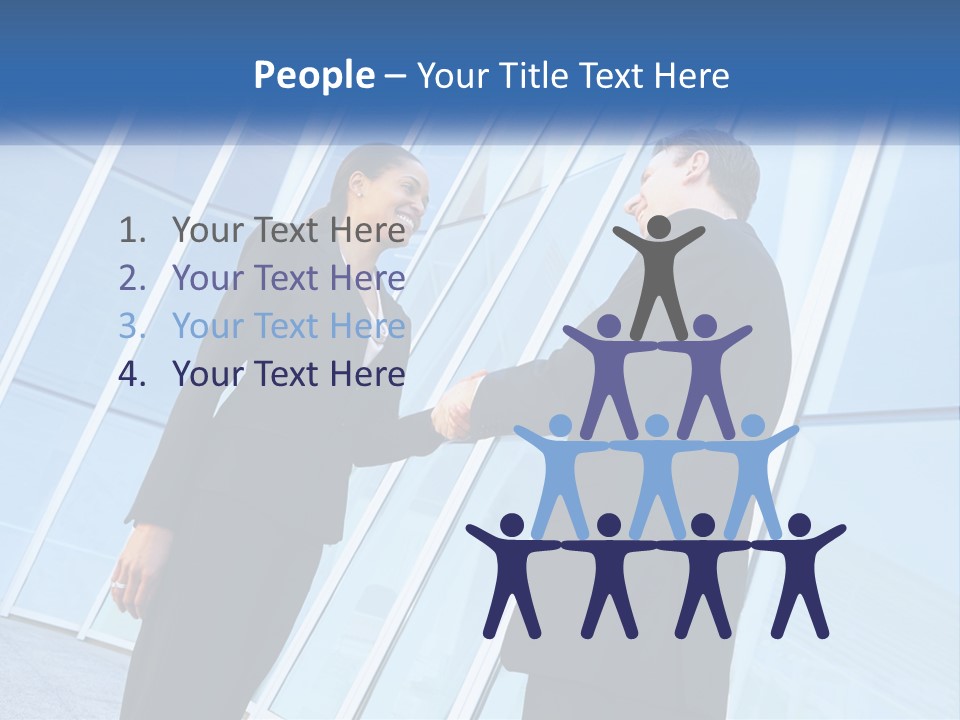 Light Cube Skyscraper PowerPoint Template