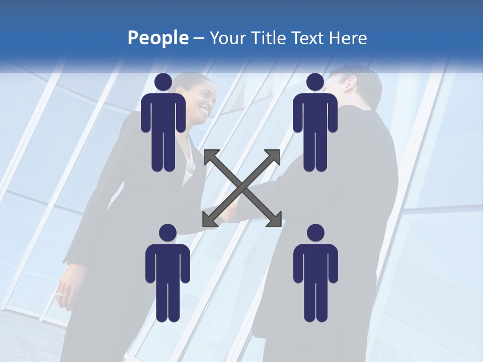 Light Cube Skyscraper PowerPoint Template