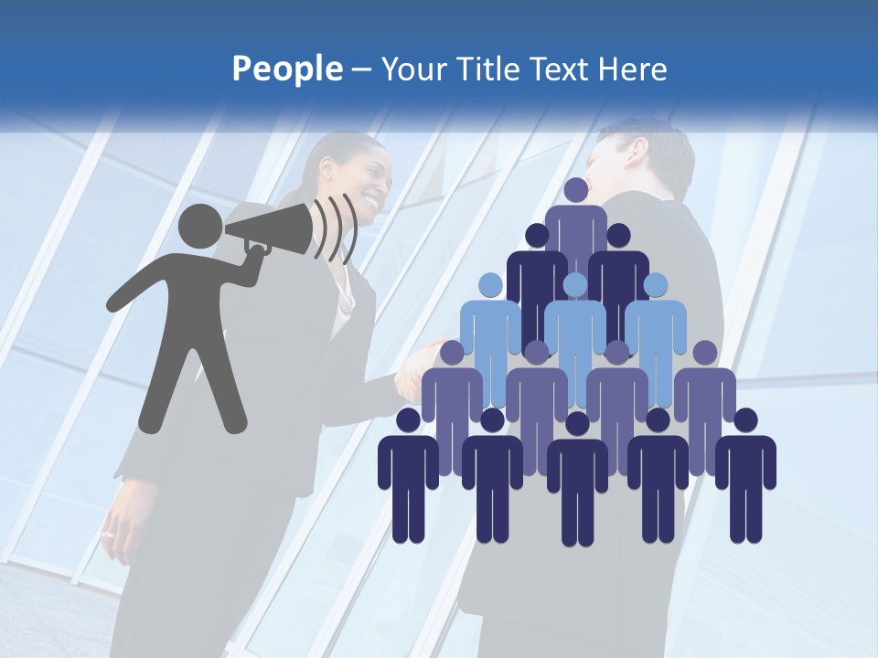 Light Cube Skyscraper PowerPoint Template