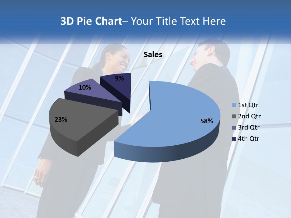 Light Cube Skyscraper PowerPoint Template