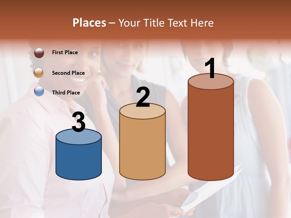 Tall Downtown Illustration PowerPoint Template