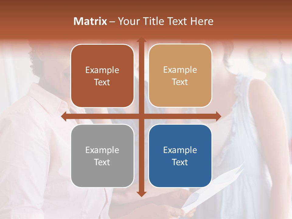 Tall Downtown Illustration PowerPoint Template