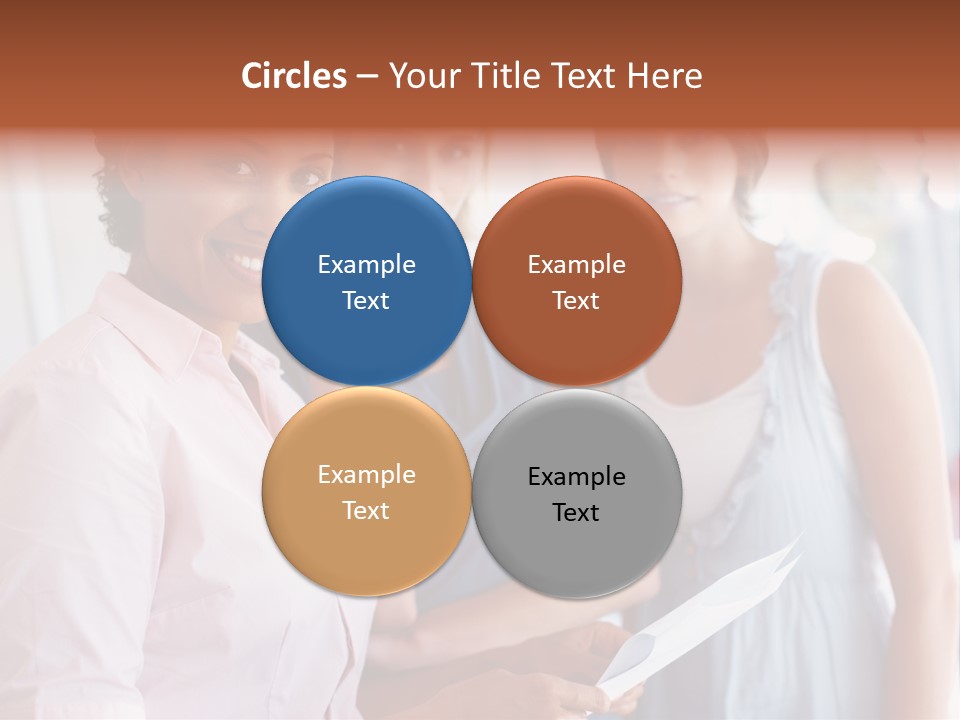 Tall Downtown Illustration PowerPoint Template