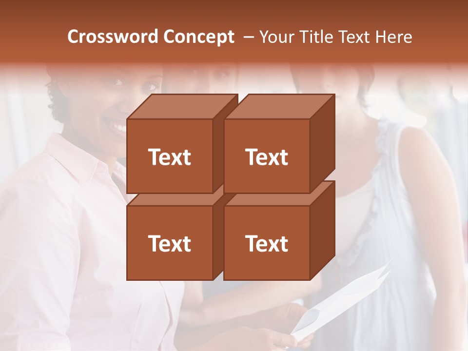 Tall Downtown Illustration PowerPoint Template