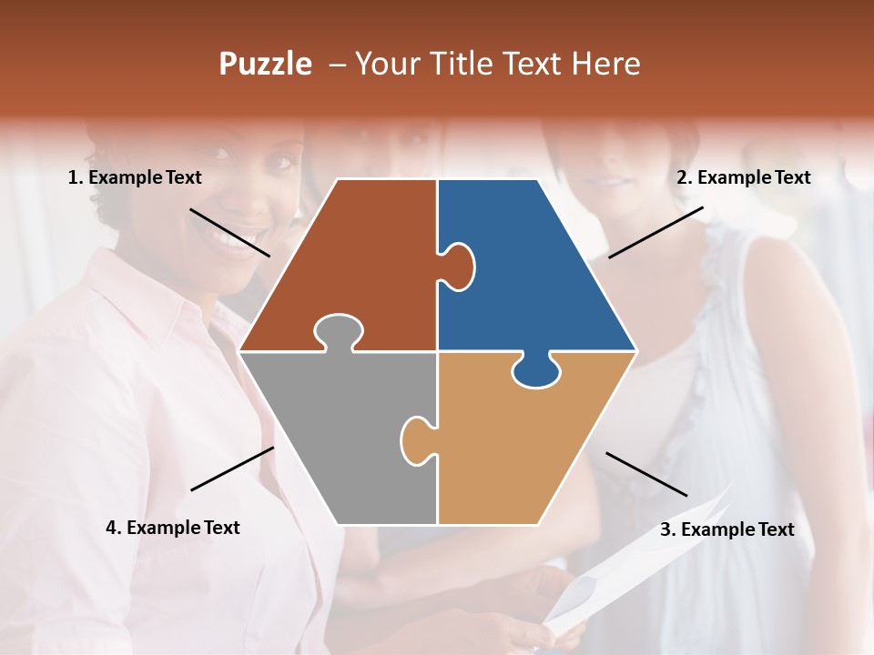 Tall Downtown Illustration PowerPoint Template