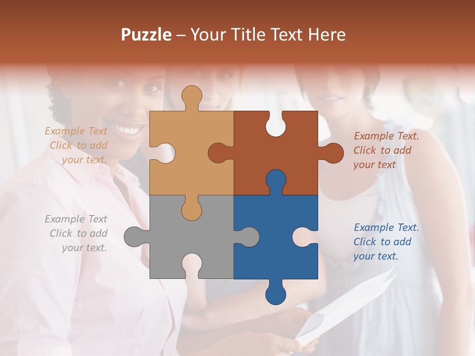 Tall Downtown Illustration PowerPoint Template