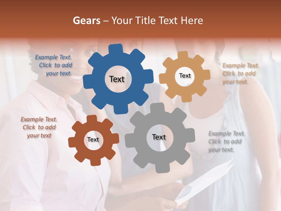 Tall Downtown Illustration PowerPoint Template