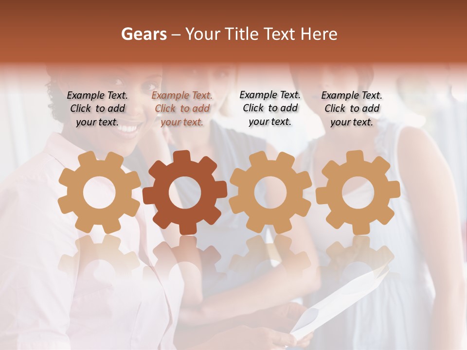 Tall Downtown Illustration PowerPoint Template