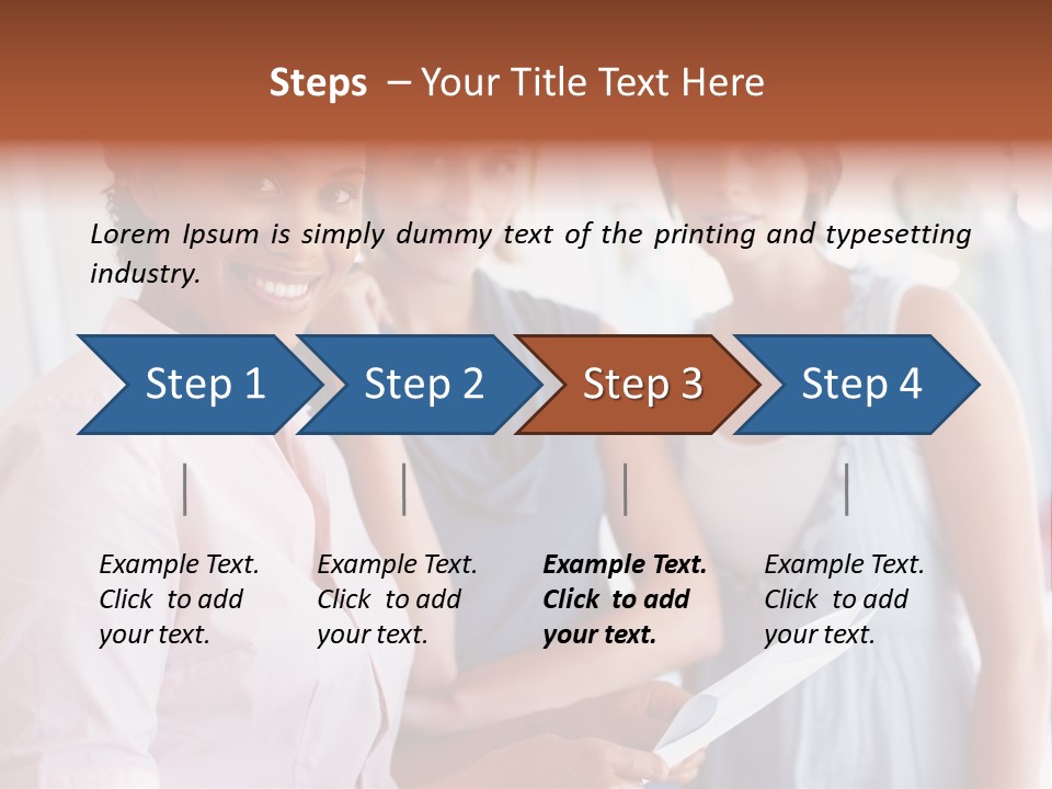 Tall Downtown Illustration PowerPoint Template