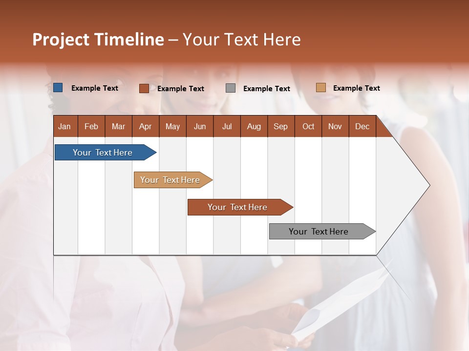 Tall Downtown Illustration PowerPoint Template