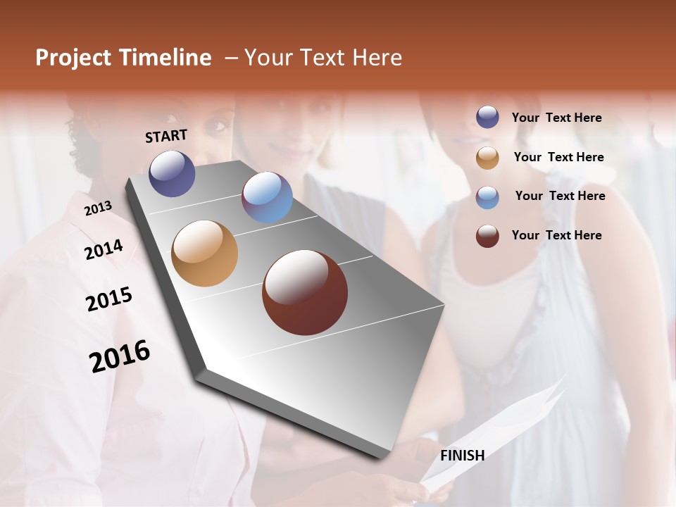 Tall Downtown Illustration PowerPoint Template