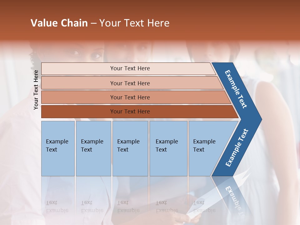 Tall Downtown Illustration PowerPoint Template
