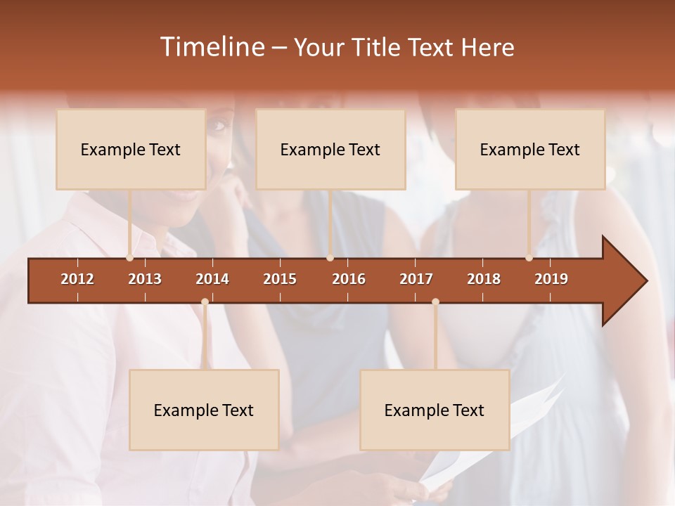 Tall Downtown Illustration PowerPoint Template