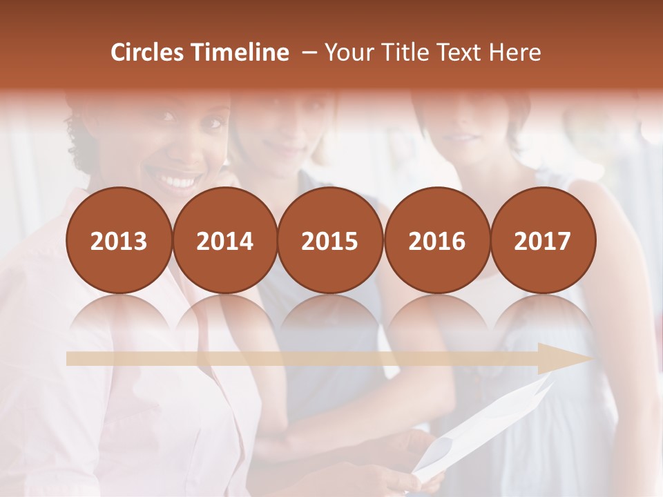 Tall Downtown Illustration PowerPoint Template