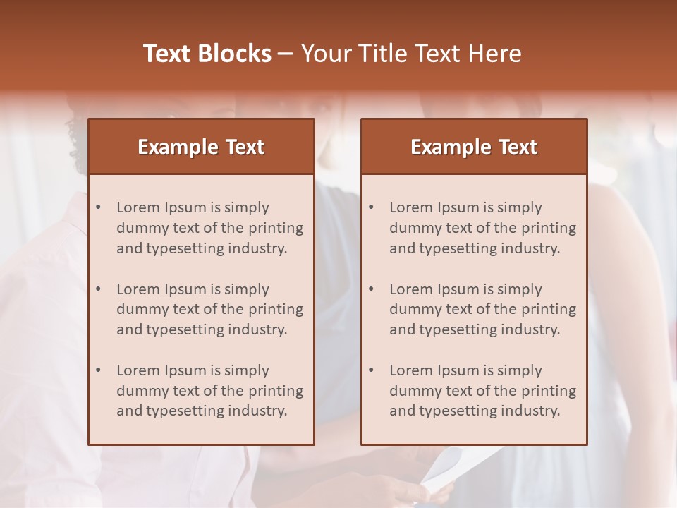 Tall Downtown Illustration PowerPoint Template