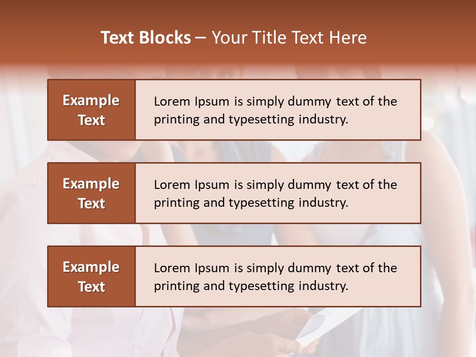 Tall Downtown Illustration PowerPoint Template