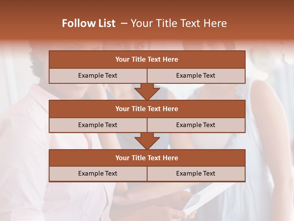 Tall Downtown Illustration PowerPoint Template