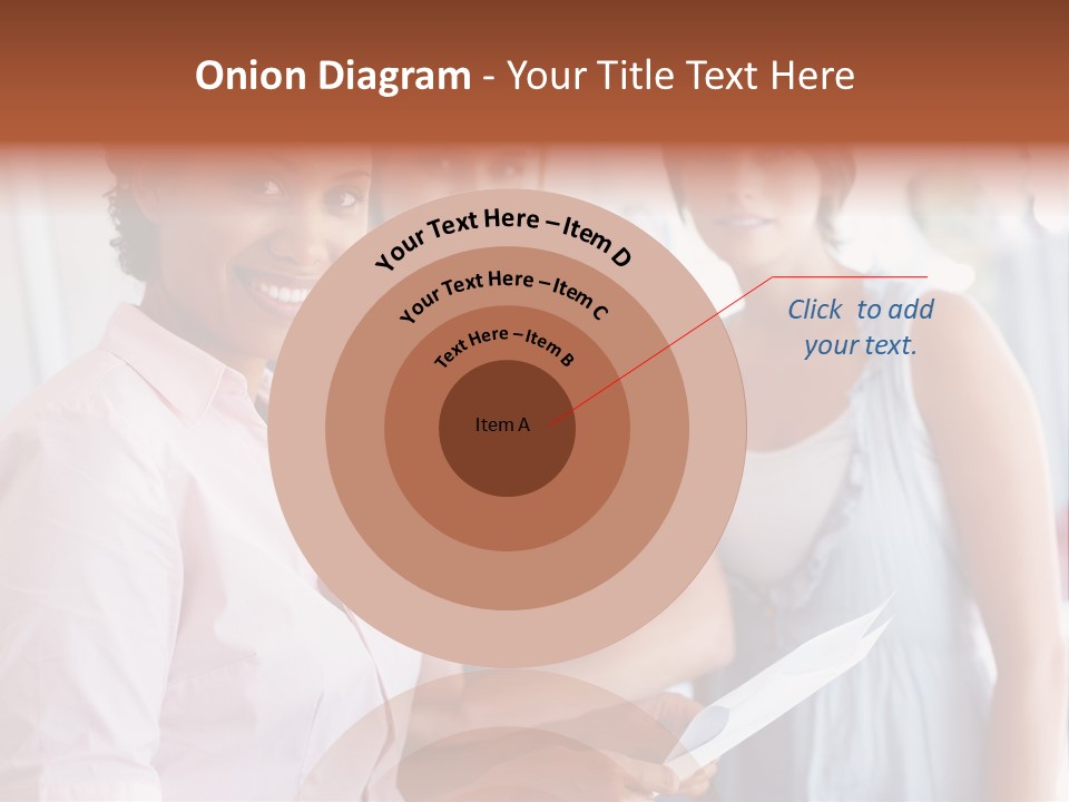 Tall Downtown Illustration PowerPoint Template