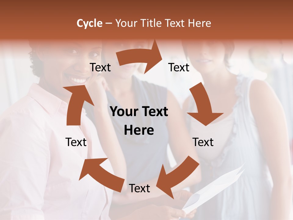 Tall Downtown Illustration PowerPoint Template