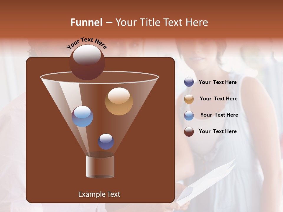 Tall Downtown Illustration PowerPoint Template