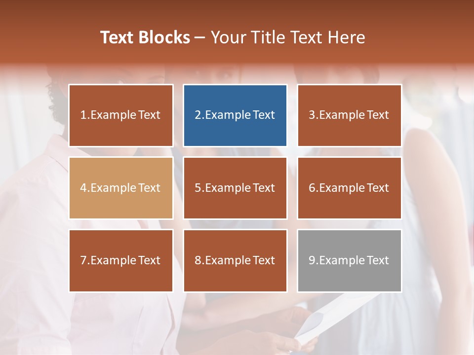 Tall Downtown Illustration PowerPoint Template