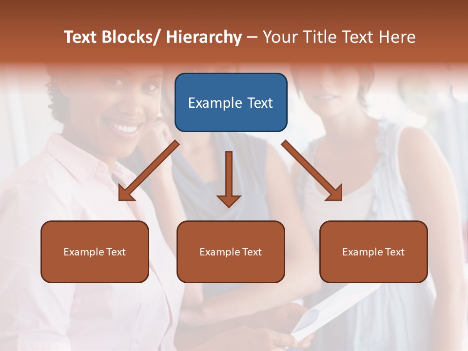 Tall Downtown Illustration PowerPoint Template