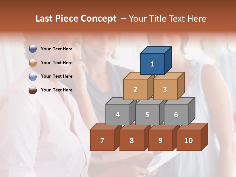 Tall Downtown Illustration PowerPoint Template