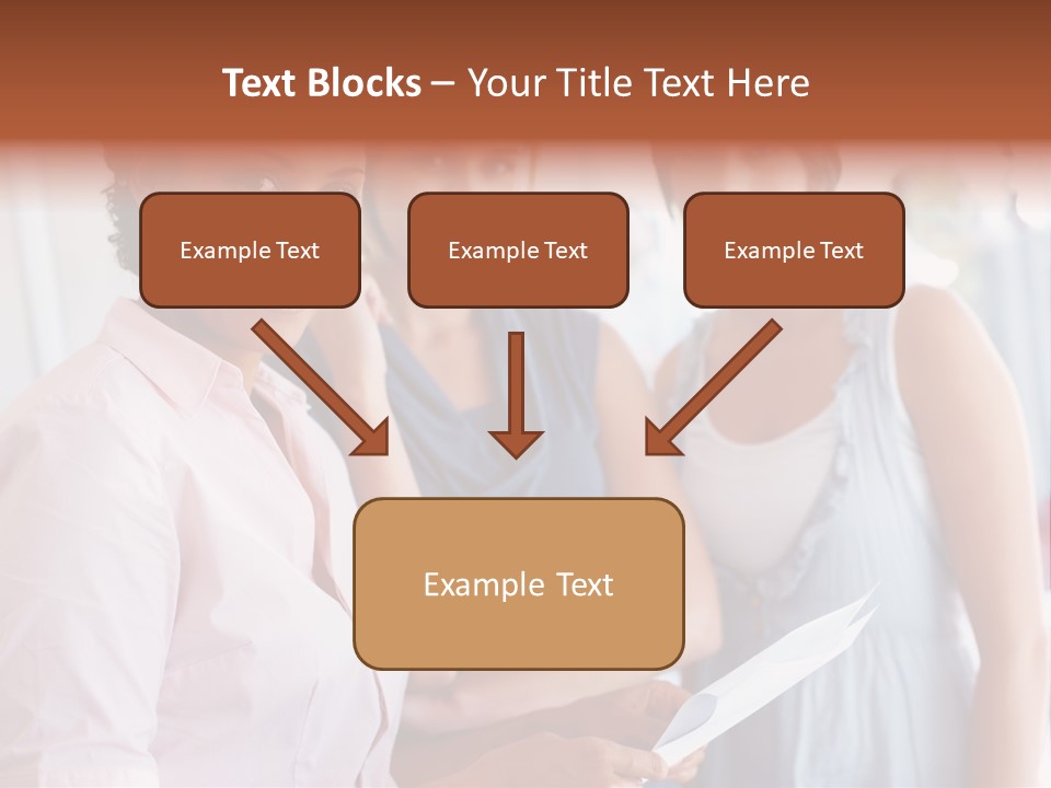 Tall Downtown Illustration PowerPoint Template