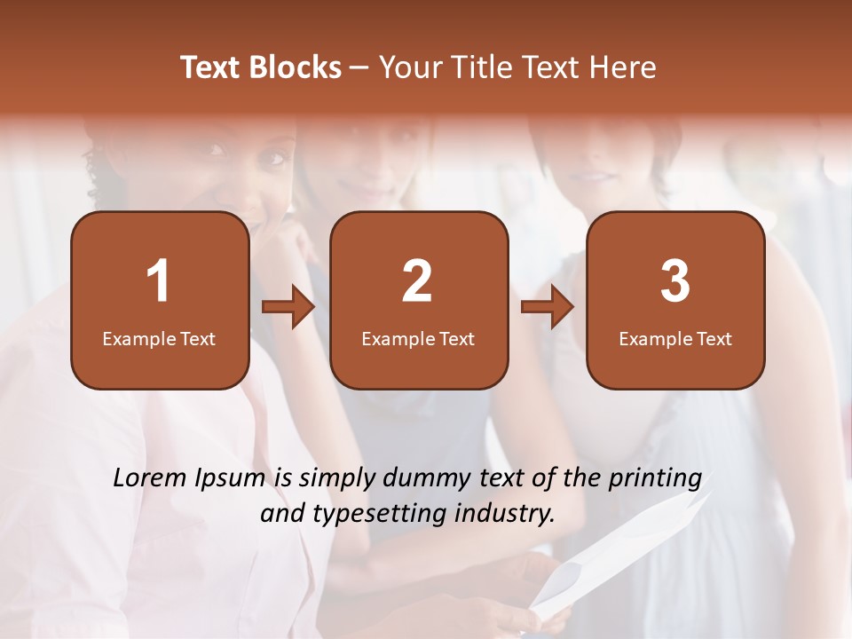 Tall Downtown Illustration PowerPoint Template