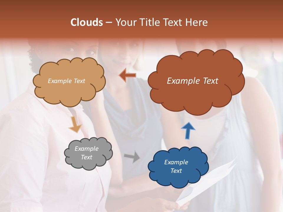 Tall Downtown Illustration PowerPoint Template