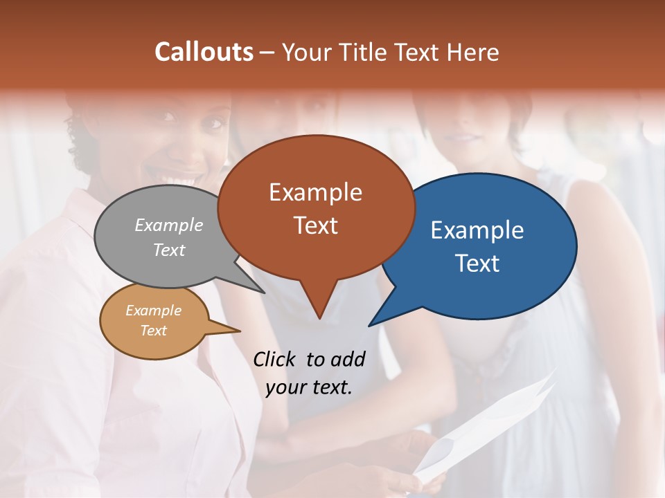 Tall Downtown Illustration PowerPoint Template