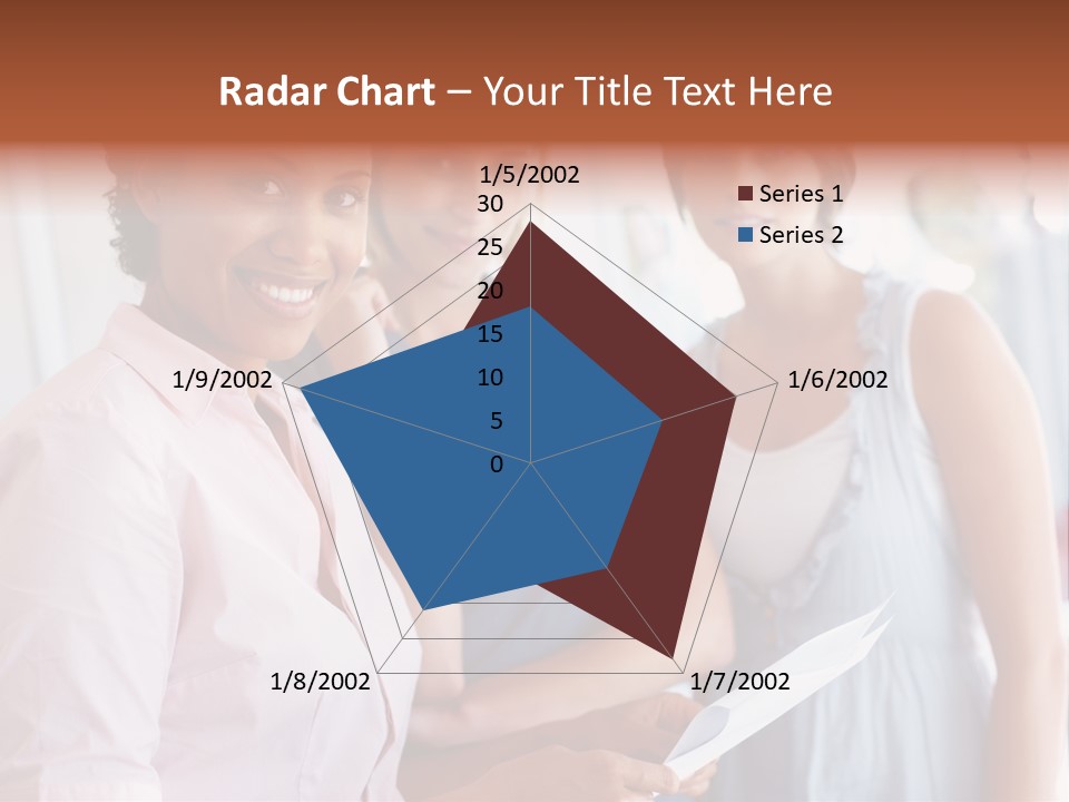 Tall Downtown Illustration PowerPoint Template