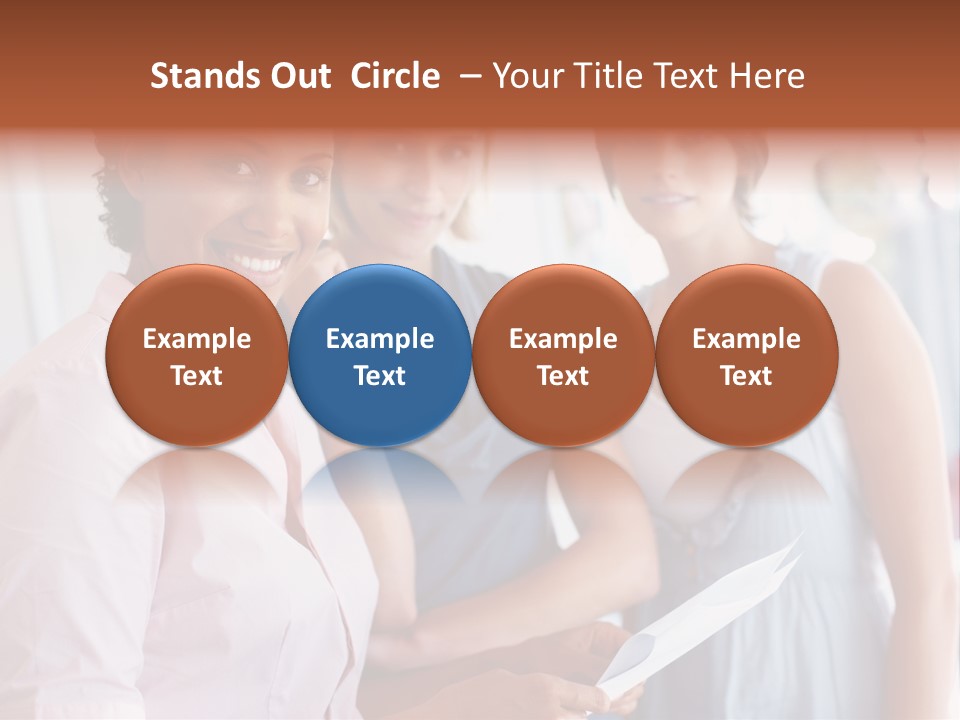 Tall Downtown Illustration PowerPoint Template