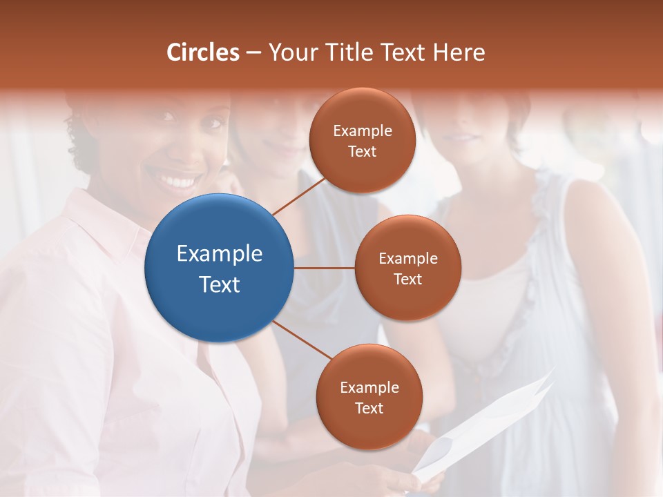 Tall Downtown Illustration PowerPoint Template