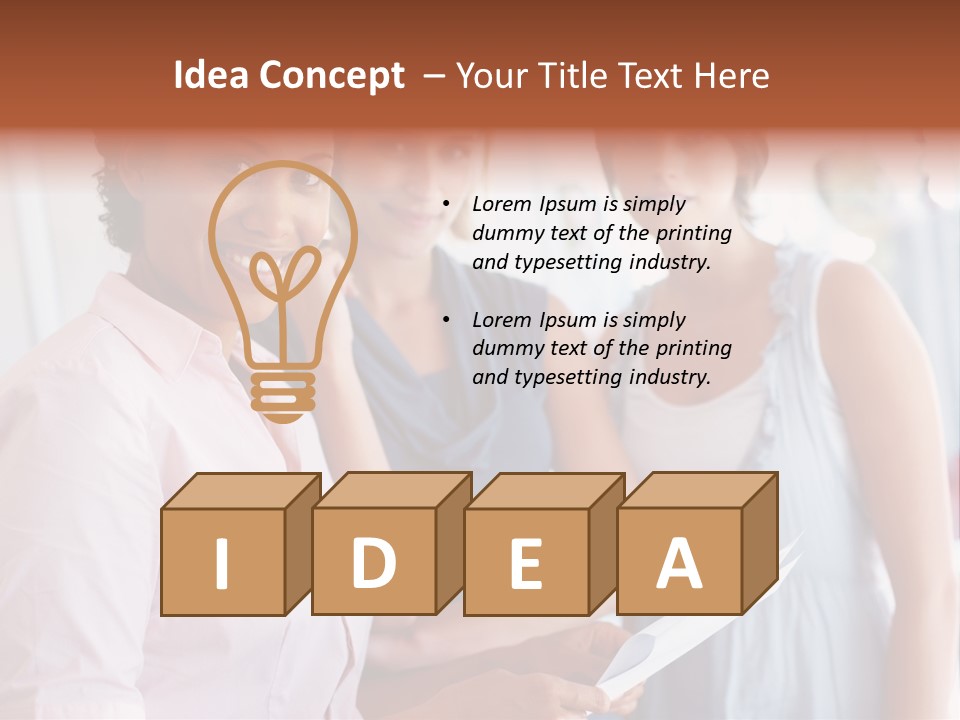 Tall Downtown Illustration PowerPoint Template